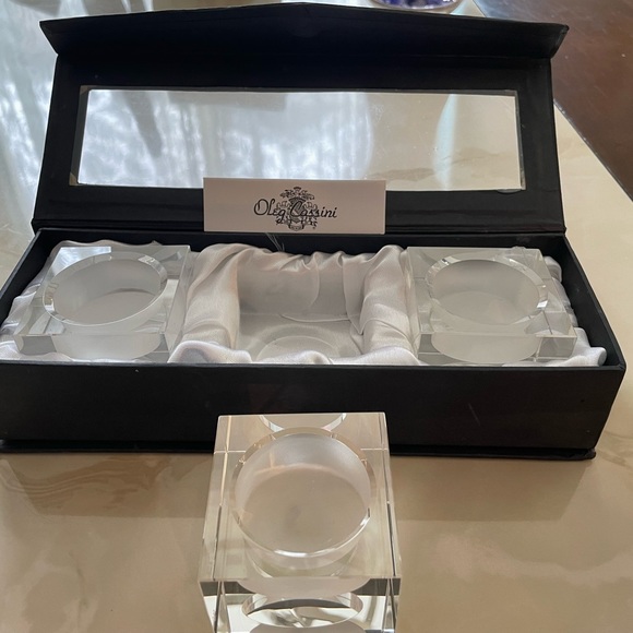 Oleg Cassini crystal votive set - Picture 3 of 3